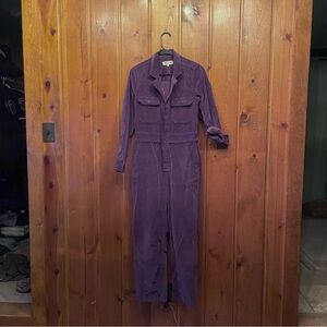 Madewell Violet Corduroy Jumpsuit